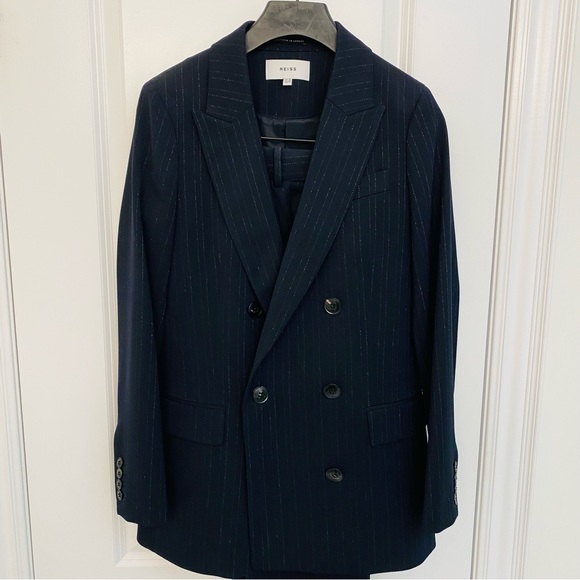 REISS Bree Pinstripe Suit - Picture 3 of 6